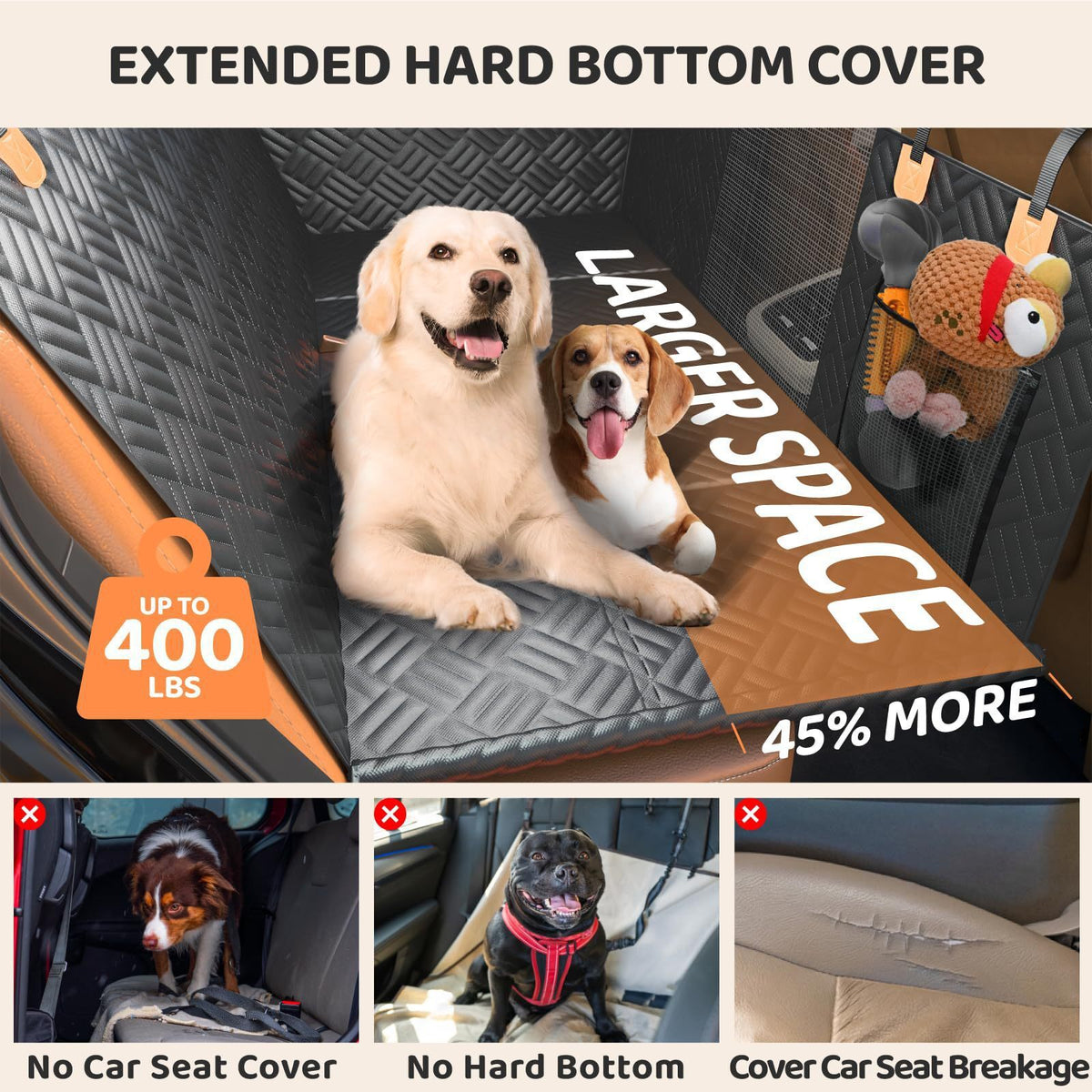 Siège arrière du tapis pour animaux de compagnie