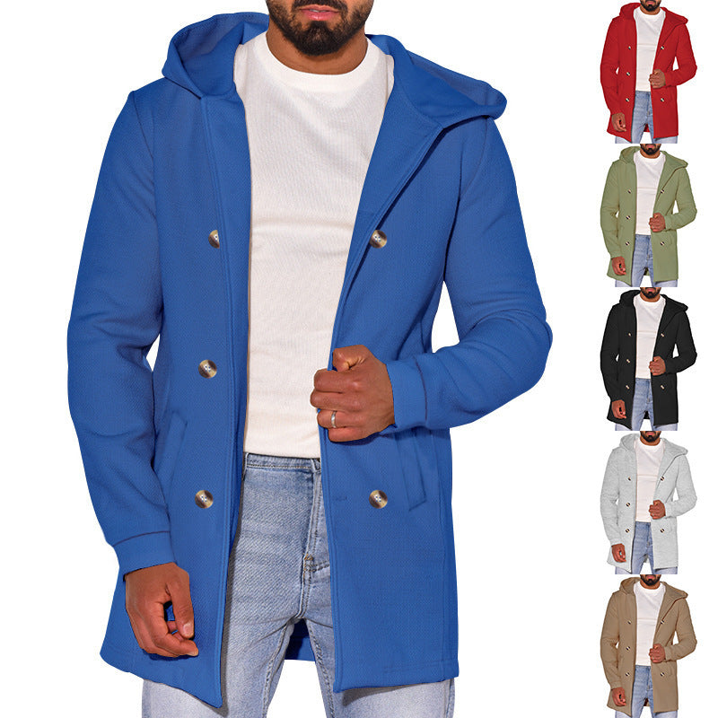Manteau polyvalent en laine pour hommes