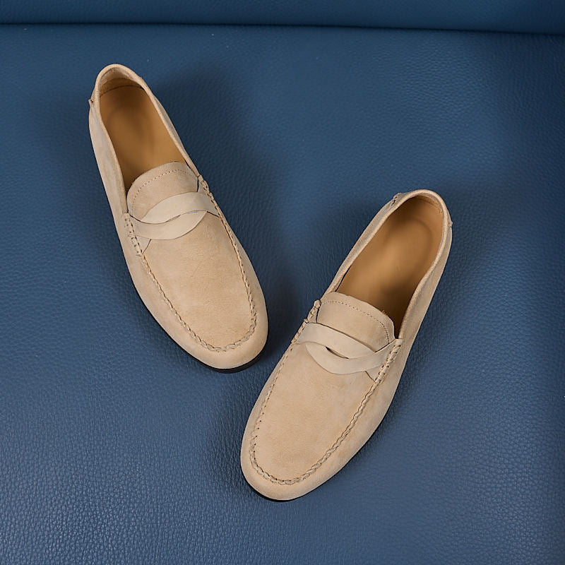 Pull-on Old-money-style Casual Chaussures respirantes en cuir