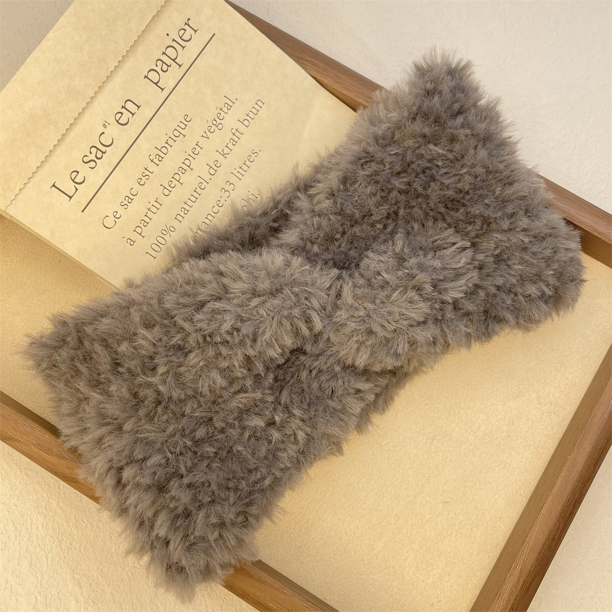 En peluche large bande de cheveux chaud épais pour les femmes