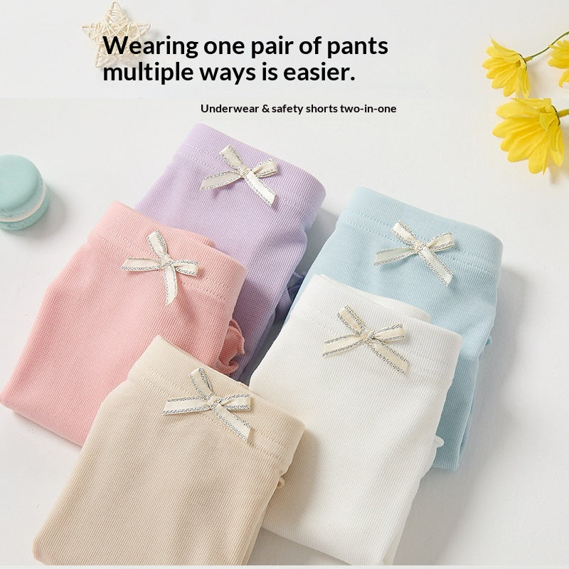 Été filles mince sans couture anti-exposition short de sécurité