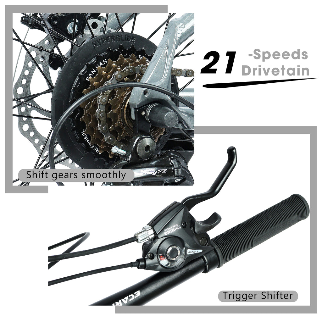 A26317 KIAPALNO Vélo de montagne tout-terrain de 26 pouces avec freins à disques
