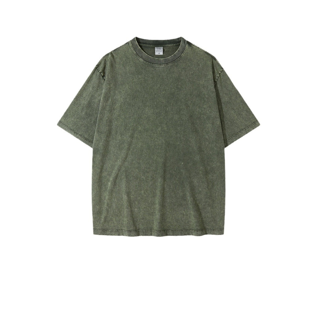 T-shirt pour enfants Batik manches courtes à col rond lavé
