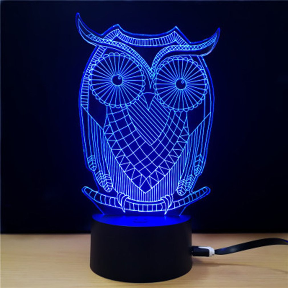 Lumière visuelle stéréo LED lumière de nuit colorée Saint Valentin