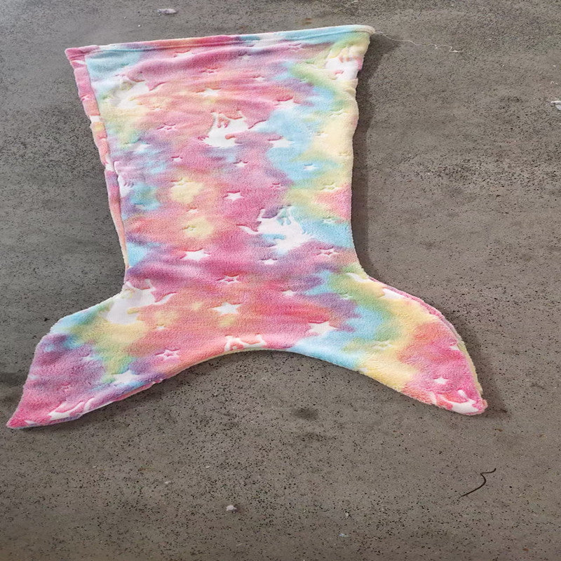 Sirène pour enfants Sac de couchage lumineux Couverture de couchage double face