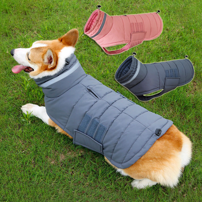 Manteau de chien d'hiver imperméable Vêtements pour animaux de compagnie Medum Grands chiens chaud Thicken Dog Vest Custome