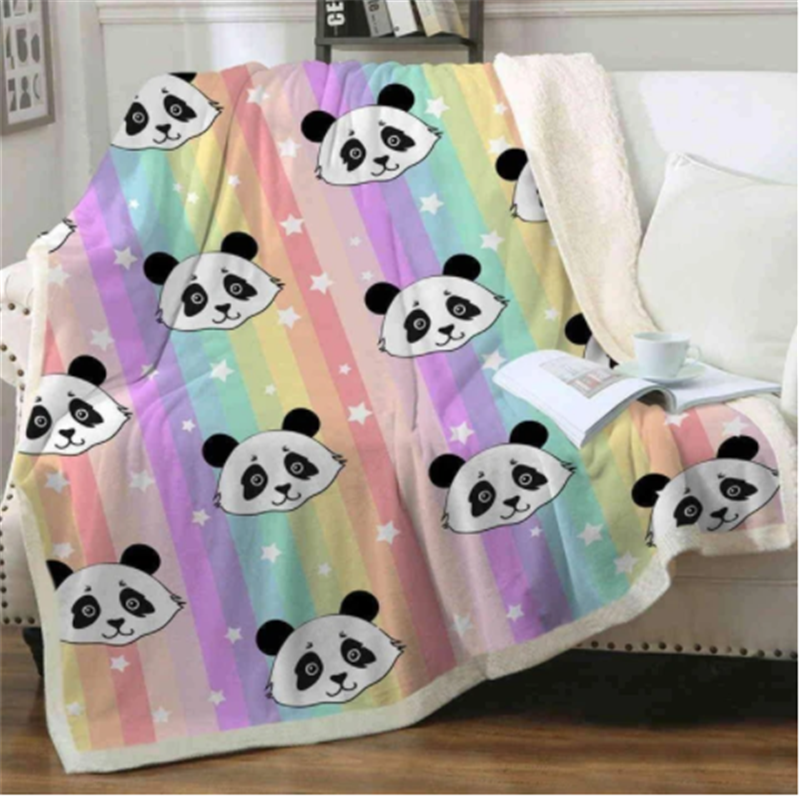 Couverture flanelle de la série Panda