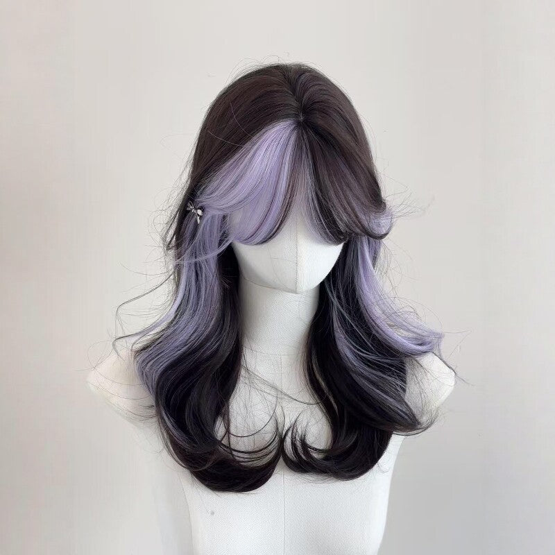 Femme Long Wig Summer Style mince avec Ombre Highlights