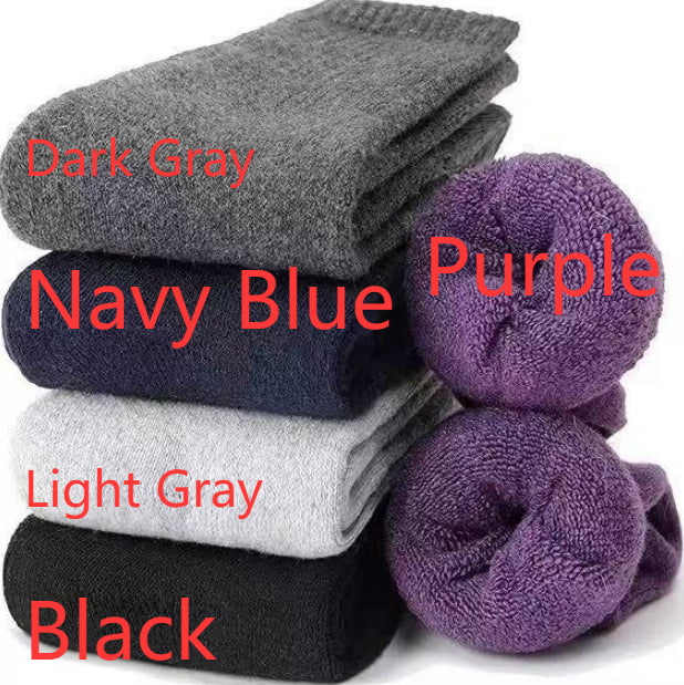 Chaussettes thermiques en cachemire doublées de polaire