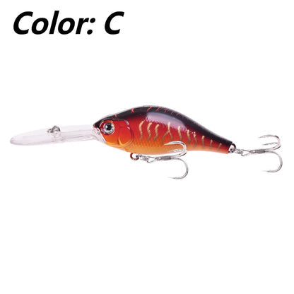 Floating Rock Little Fat Man Deep Diving Long Tongue Board Mino Lure