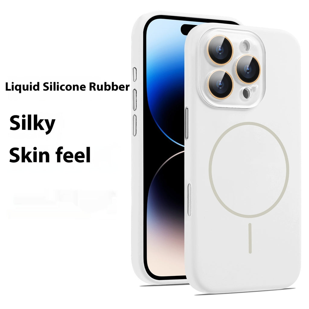 Housse de protection du boîtier de téléphone de cristal magnétique en silicone liquide