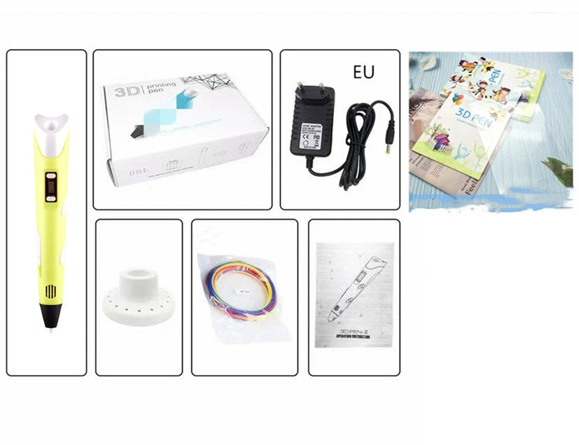 Ensemble de jouets de brosses tridimensionnelles 3D pour enfants