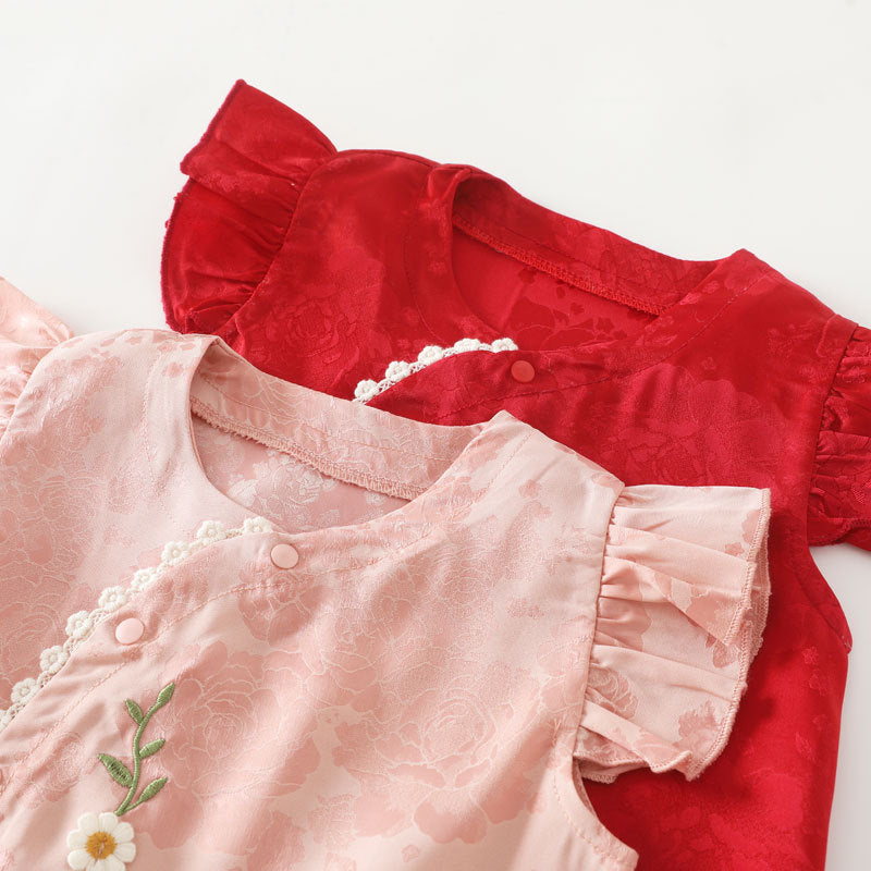 Bébé Coton Onésie Sans os Bodysuit Manches longues Premier mois Vêtements de nuit pour garçons et filles