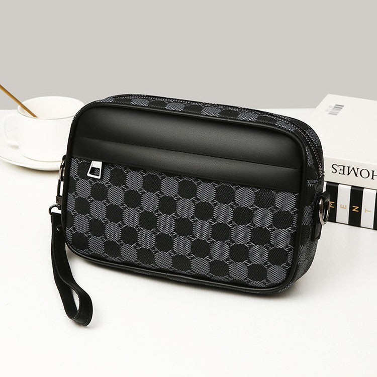 Fashion Simple Mobile Phone Bag Casual Clutch Crossbody Sac pour hommes