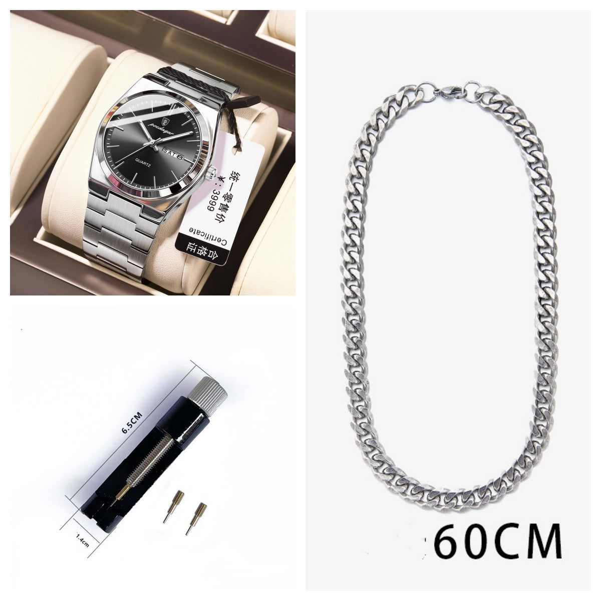Montres Homme ultra-mince étanche Lumineux