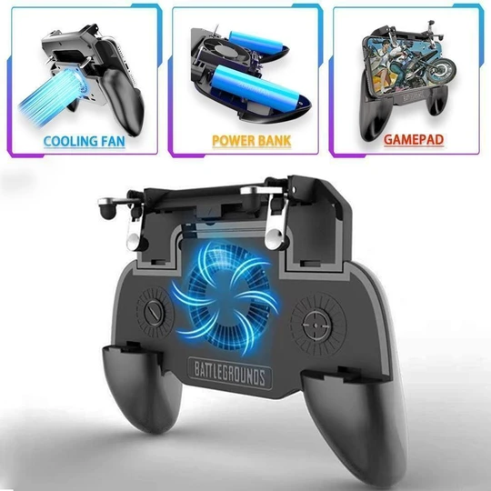 3 en 1 Téléphone Gamepad Cooler Powerbank