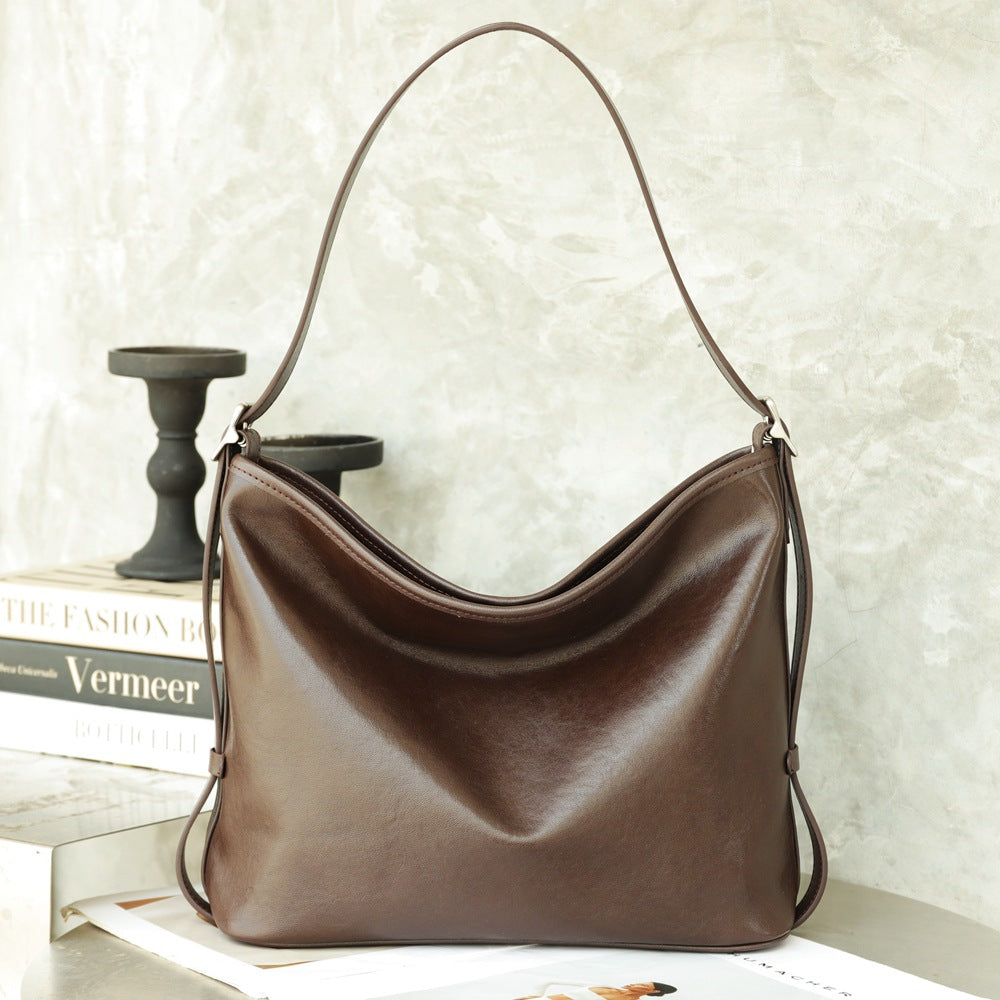 Sac en cuir à grande capacité en cristal