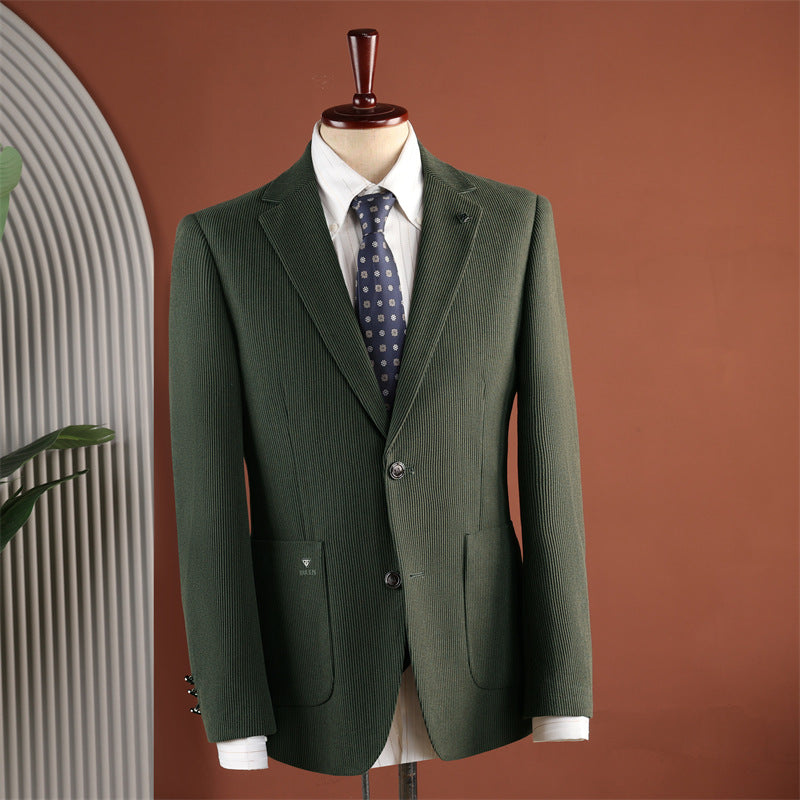 Blazer à deux boutons Casual style vintage avec Lapels Notch