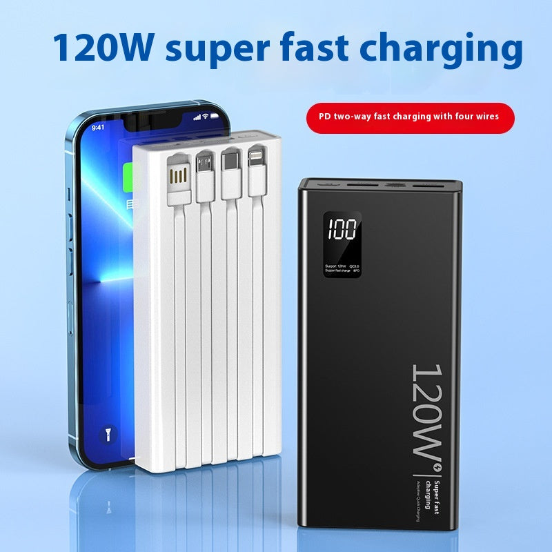 Batterie portable bidirectionnelle à charge ultra rapide pour téléphones portables Affichage numérique intelligent M