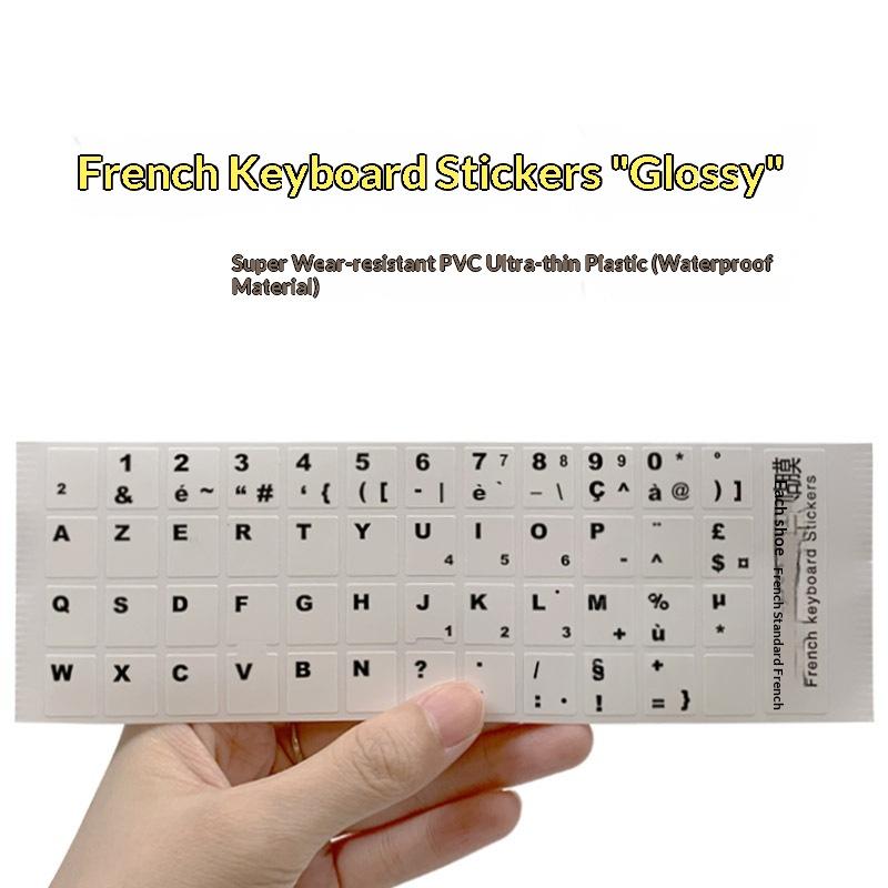 Stickers Clavier Smooth Français Russe Arabe