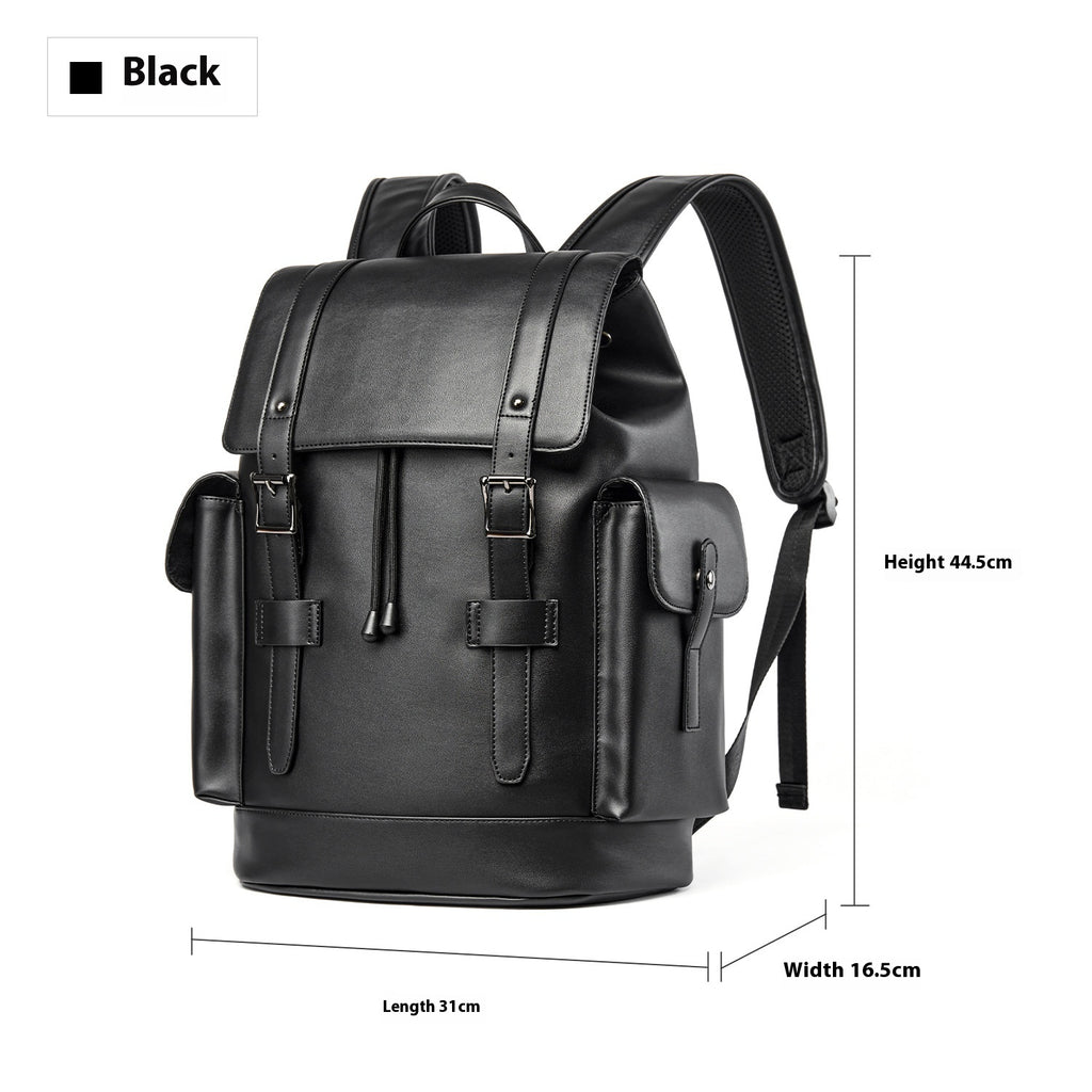 Sac à dos en cuir pour hommes Sac à dos pour entreprise de grande capacité
