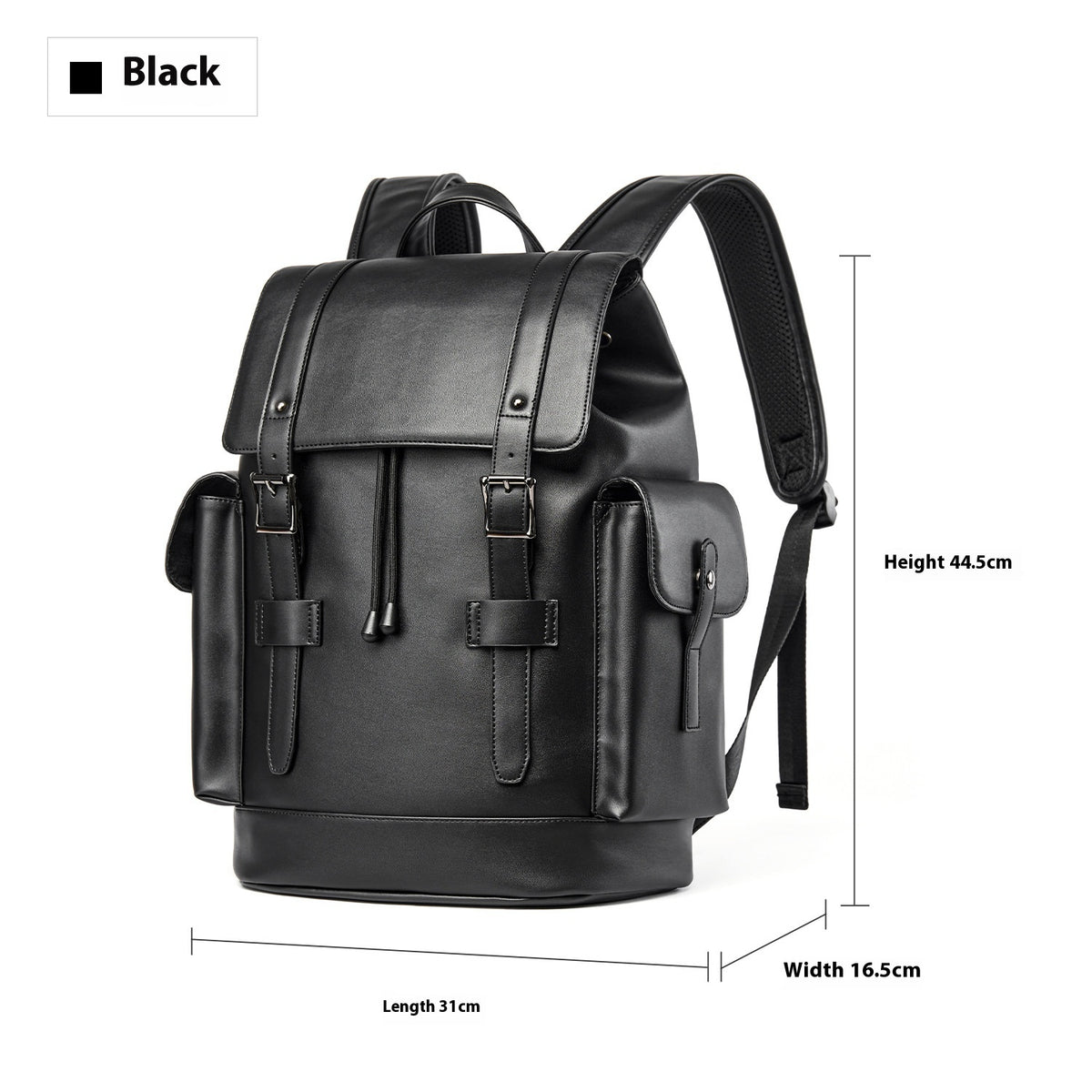Sac à dos en cuir pour hommes Sac à dos pour entreprise de grande capacité