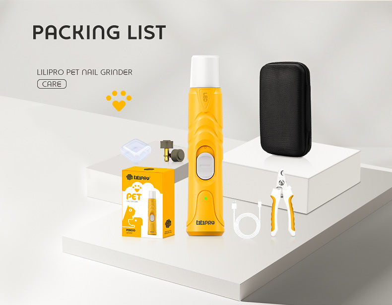Lime griffes chat électrique – kit de toilettage pour griffes