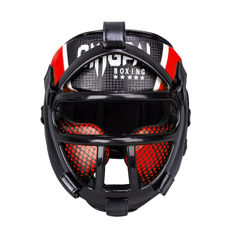Casque de protection complète pour Kickboxing Sanshou et Taekwondo