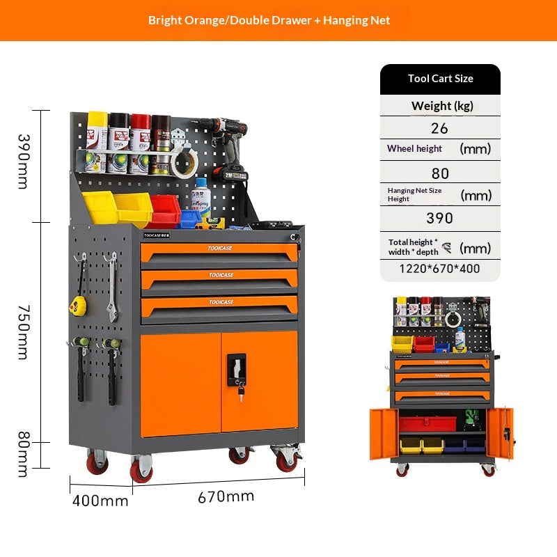 Industrie de la réparation de matériel Coffret à outils mobiles robustes avec tiroirs