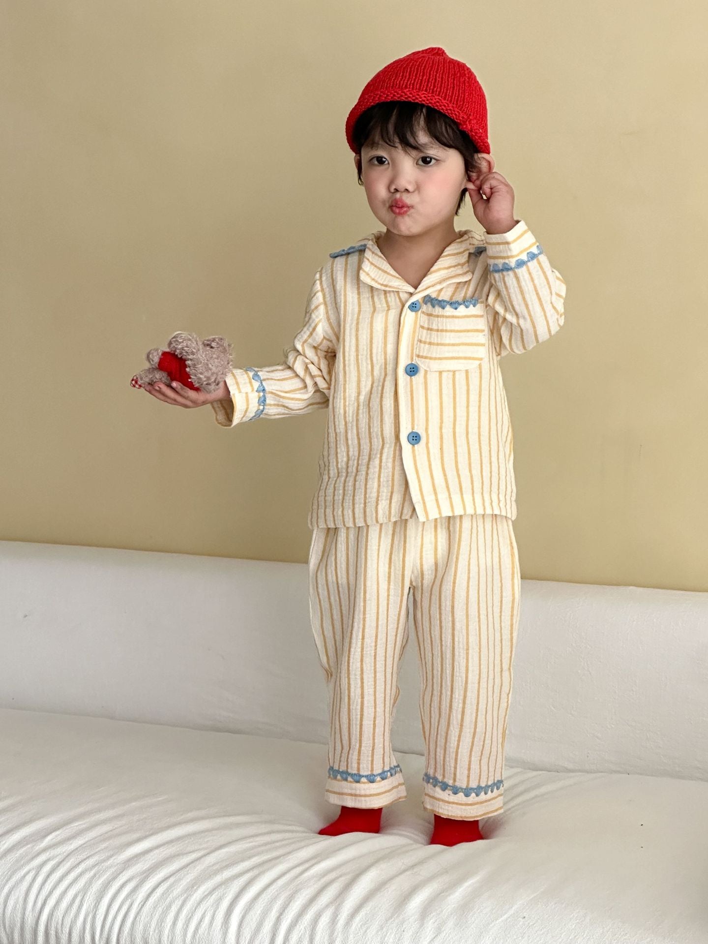 Ensemble de pyjama à manches longues Gauze pour enfants