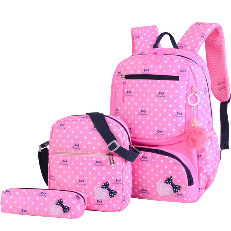 École primaire fille style coréen mignon Princess sac à dos