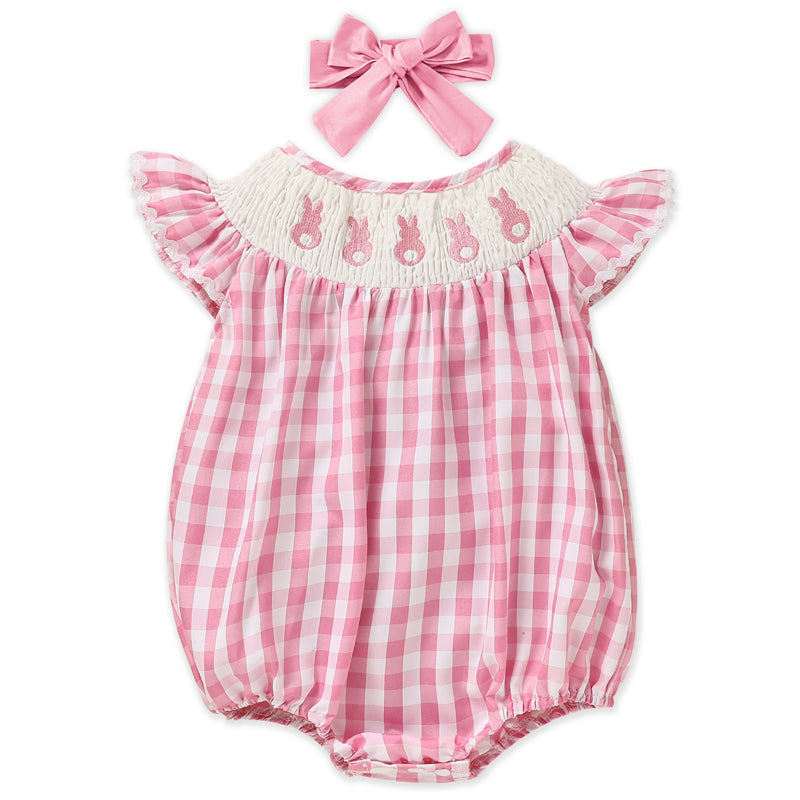 Cute Baby Girl Bunny Romper Set
