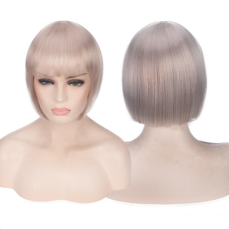 Cosplay perruque cheveux court bob