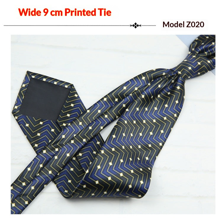 Tie vintage imprimé casual