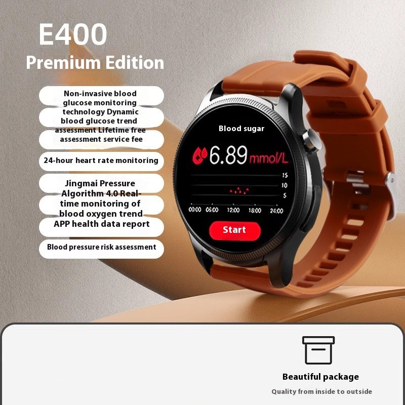 Montre de glycémie non invasive ECG Blood Pressure Heart Rate Smart Bracelet
