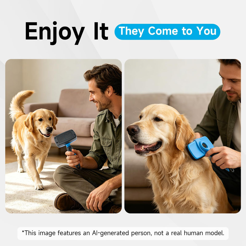 Brosse auto-nettoyante pour chien pour la couverture
