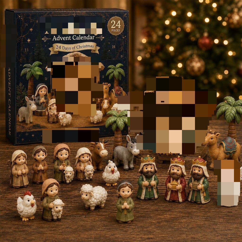 Série de caractères Calendrier de l'avent Boîte aveugle
