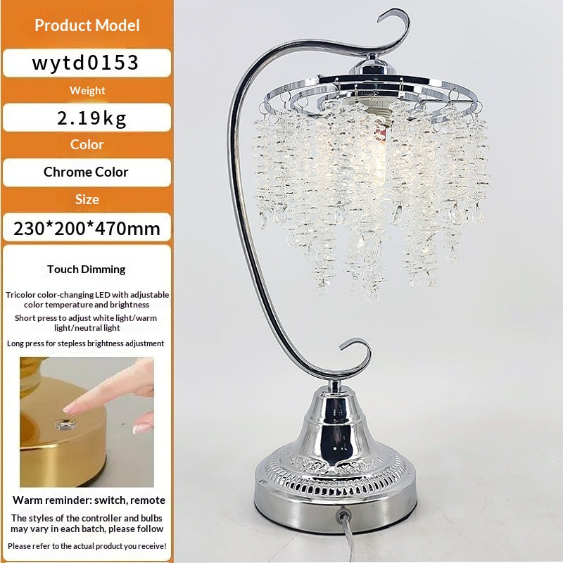 Chambre à coucher Creative Crystal Bedside de luxe de haute qualité lampe de table de luxe