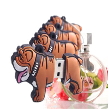 Creative mignon animal silicone Bulldog voiture 8g16g U disque