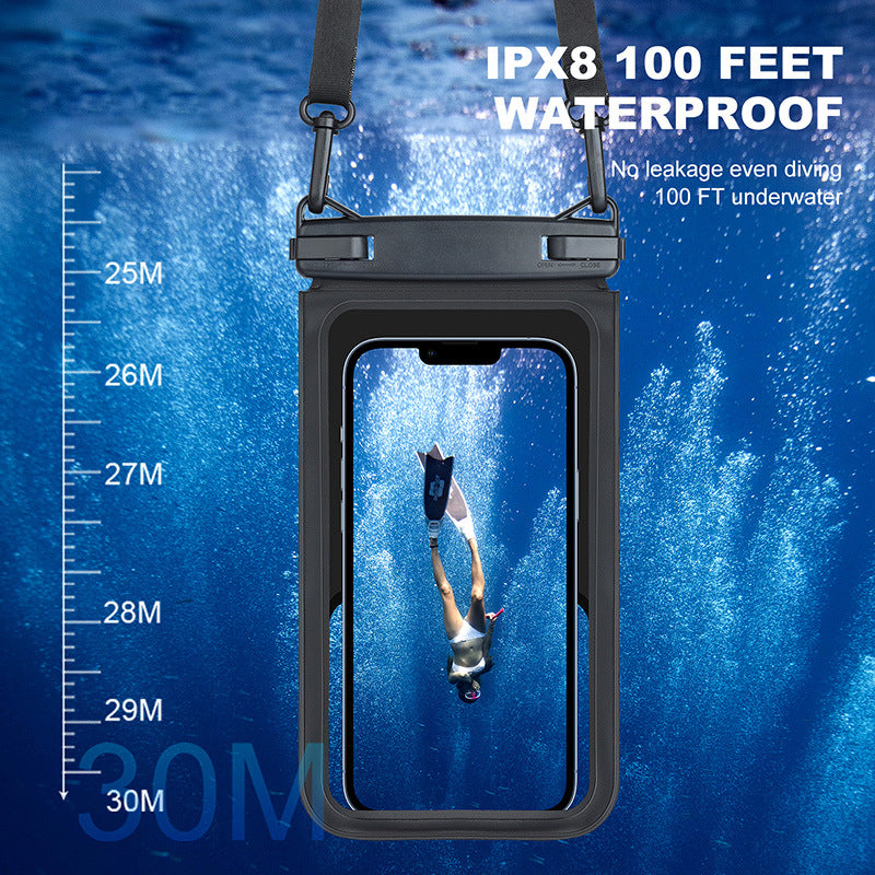 Double Compartiment Téléphone Sac imperméable pour la natation de plage