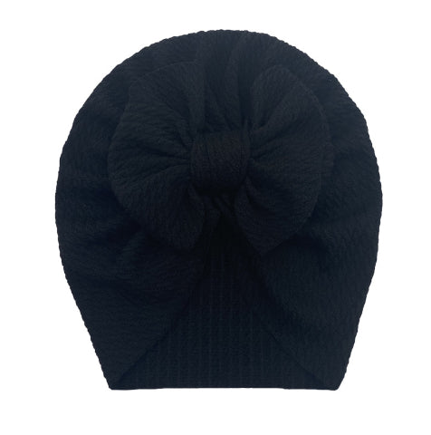 Chapeau de bateau bébé en coton tricoté Remplissage Big Bow Chapeau de bateau bébé