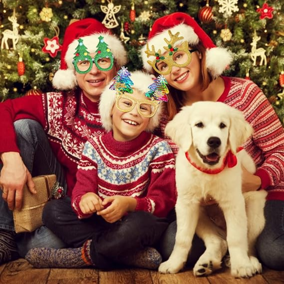 12Pcs Verres de Noël Accessoires Favoris de la fête pour les enfants