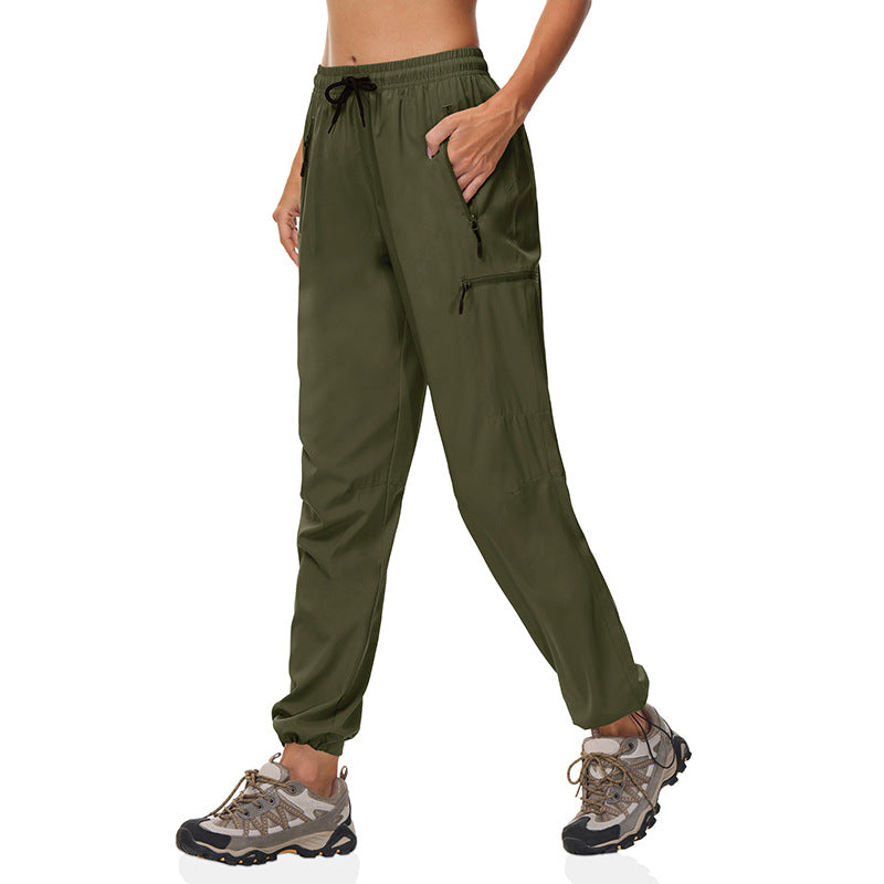 Pantalons à séchage rapide Pantalons pour femmes Été mince Sports Randonnée en plein air Alpinisme Protection solaire