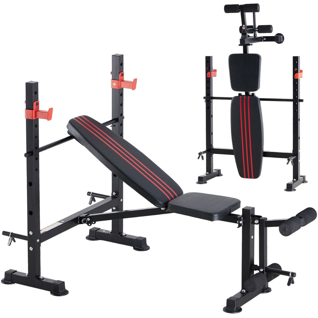 Banc de poids réglable avec rack