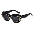 Lunettes de soleil Cat-Eye de mode européenne et américaine pour femmes conduite Internet Célébrité Même