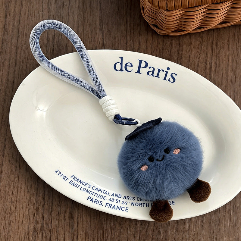 En peluche Blueberry Doll En peluche jouet pendentif sac Charm Porte-clés