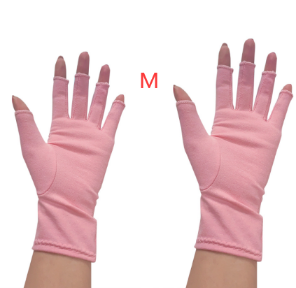 Soins de santé respirants Gants à moitié doigts
