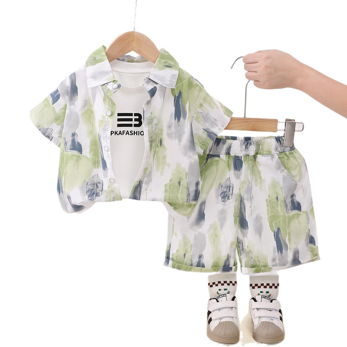 Top et pantalons à manches courtes pour garçons