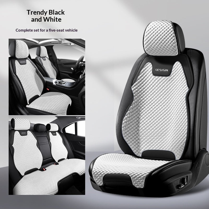 Coussin de siège de voiture respirant en soie glacée