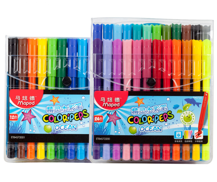 Elf sac à stylo aquarelle 12 couleurs